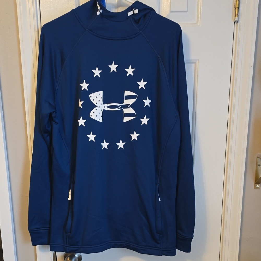 Under Armour Men's Blue Turtleneck Pullover